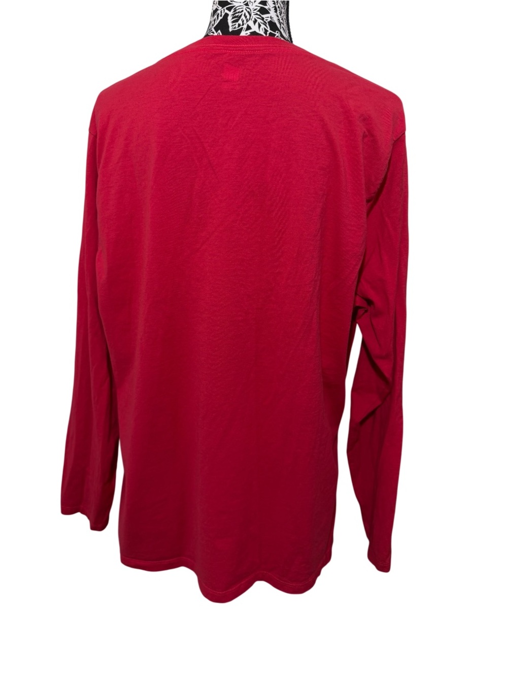 Hanes Women's Long-Sleeve Crewneck Top - Red - Picture 2 of 10